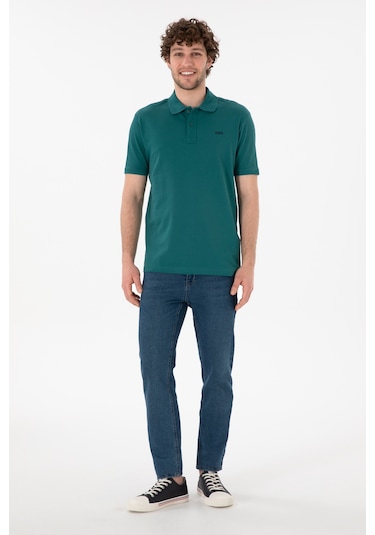 U.S. Polo Assn. Erkek Regular Fit Polo Yaka Koyu Yeşil Basic Tişört 50306007-VR101 U.S. Polo Assn. Erkek Regular Fit Polo Yaka Koyu Yeşil Basic Tişört 50306007-VR101