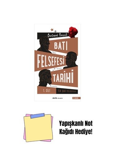 Batı Felsefesi Tarihi 1. Cilt + Yapışkanlı Not Kağıdı