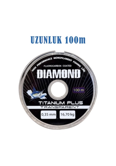 Diamond Titanium Plus Misina Fluorocarbon Misina Profesyonel Misina 100m 93978920