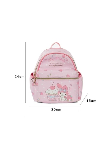 Yeni Karikatür Çocuk Mini Trendy Sırt Çantası Kuromi Tarçın Köpek Anaokulu Kız Deri Küçük Okul Çantası He6gzp Pembe