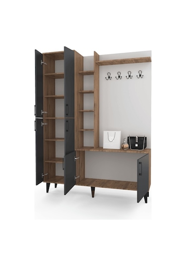 Berlin Portmanto - Atlas Çam - Antrasit