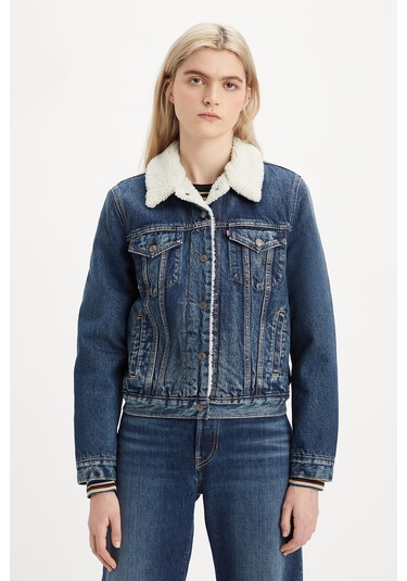 Levi's Bayan Kot Ceket 36136-0063 Koyu Mavi Koyu Mavi Levi's Bayan Kot Ceket 36136-0063 Koyu Mavi Koyu Mavi
