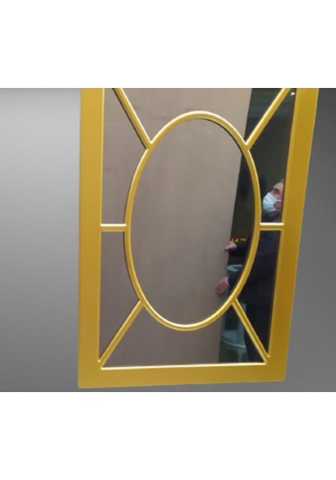 Ayna-Dresuar Motifli Model Parlak Gold Renk Kayın Torna Kutu Içi(486070600) Altın