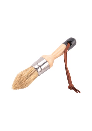 Xurunkeji Adet Tebeşir Ve Balmumu Boya Fırçası Mobilya, Boyama Veya Balmumu İçin Doğal Kıllı Küçük Yuvarlak Oval Fırça