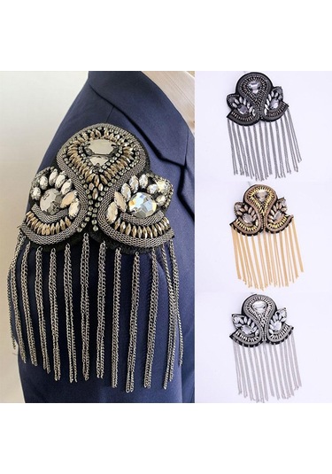 Suntek Epaulet Saçak Püskül Hediyeler 2 Adet Metal Lüks Altın