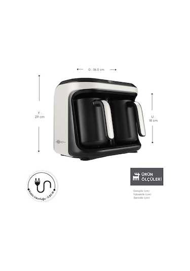 Karaca Hatır Hüp Düet 10 Fincan Kapasiteli Bol Köpüklü Aromalı, Közde ve Türk Kahve Makinesi