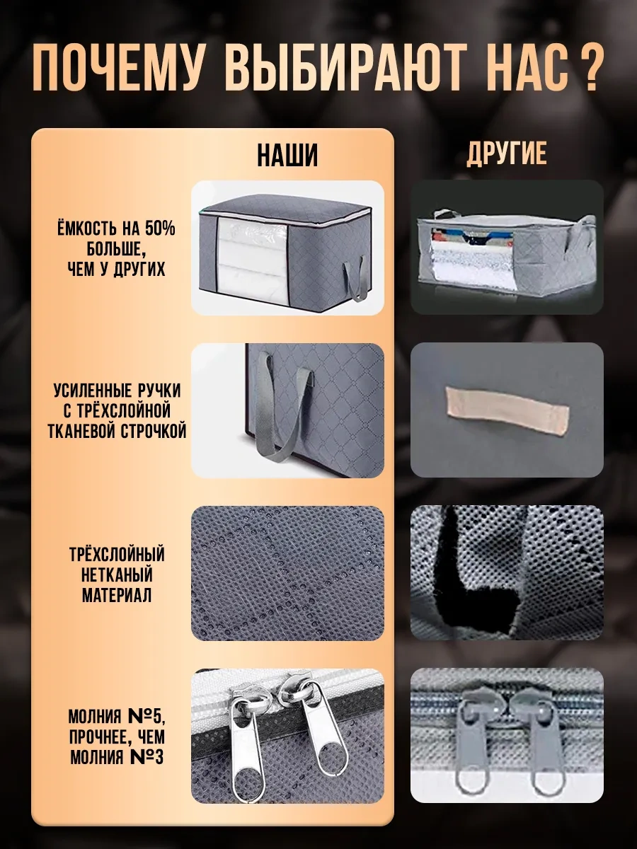 Uniquehouse Çamaşır Ve Giysi Depolama Kutusu - Düzenleyic 185523366 Gri