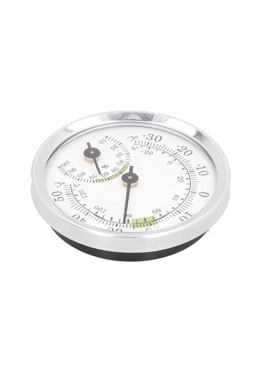 Dofolink Alüminyum Plastik Mini Termohigrometre -30 50 C 2% Rh Doğruluk, Seralar İçin, Sigara Kutuları, Jakuzi Odaları, Pilli Olmayan, Yeşil-gümüş