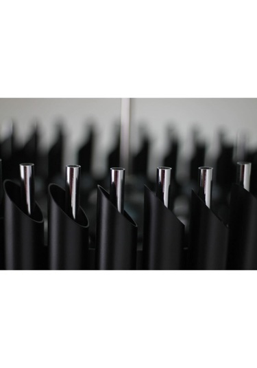 Palmira 55 Cm'lik Kristal Taşlı Lüks Avize 5'li - Siyah-krom Siyah