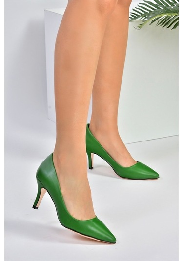 Fox Shoes Yeşil İnce Topuklu Kadın Stiletto L253970009