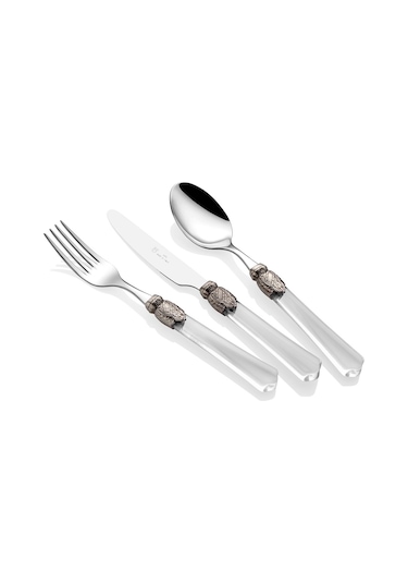 Rivadossi Vittoria Şeffaf 75 Parça Çatal Bıçak Seti Şeffaf
