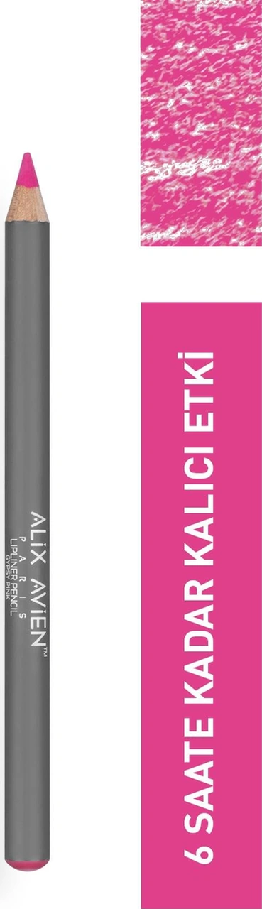 Alix Avien Uzun Süre Kalıcı Dağılma Yapmayan Nemlendirici Dudak Kalemi Lipliner Pencil Gipsy Pink Pembe