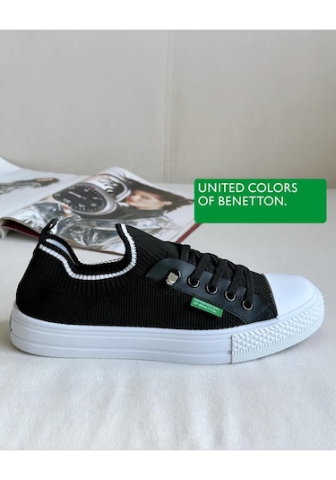 Benetton 10233 İthal Ortopedik Lastikli Sabit Bağcık Kadın Günlük Spor Ayakkabı 001