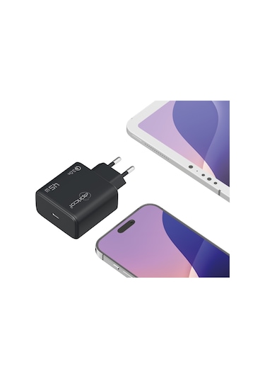 Apricot Apc-u445/b 45w Gan Siyah Hızlı Ev Şarj Adaptörü