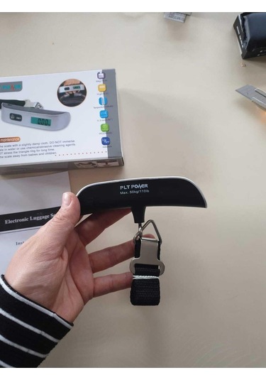 Demirtaş Dijital Işıklı Elektronik Askılı El Bagaj Tartısı Bavul Kantarı Seyahat Çantası 50kg