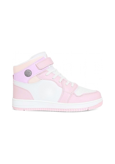 Kidessa 1517 Anatomik Taban Unisex Çocuk Ve Genç Boğazlı Sneakers Beyaz Pembe Beyaz - Pembe