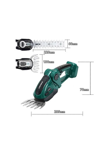 Voraca Bahçe İçin Akülü Çalı Kesme Makinesi 1 Pil 231921590