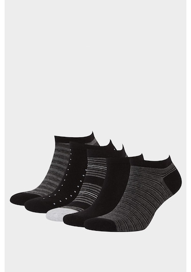 Defacto Erkek 5li Pamuklu Patik Çorap F5283axnskr1 Çok Renkli