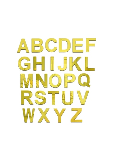 Duvar Etiketi 3d Alfabe Çıkartmaları Arka Plan İngilizce Harfler H Diğer