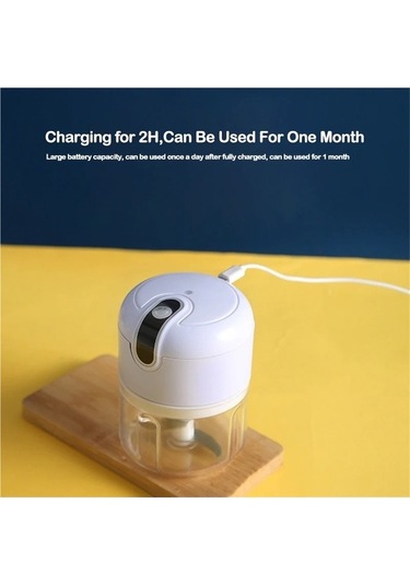 Ulzyvf Mini Elektrikli Karıştırıcılar Küçük Mutfak Asistanı Beyaz Beyaz