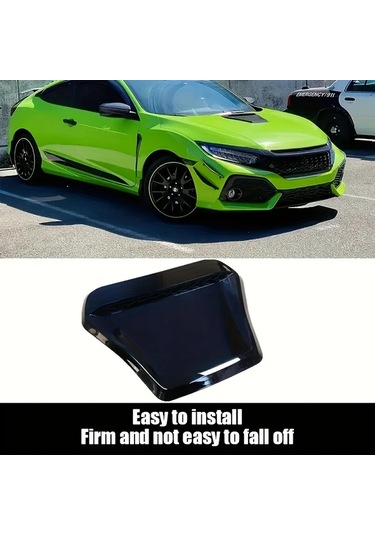 Hightower Universal Jdm Stil Parlak Abs Kaput Hava Emme Kapağı Karbon Fiber Görünüm