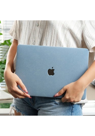 Apple Uyumlu MacBook Air 13 Süet Dokulu Soft-touch Sert Kılıf İnce Hafif Darbe Koruma Kapak A2337 A2179 A1932 Açık Mavi Apple Uyumlu MacBook Air 13 Süet Dokulu Soft-touch Sert Kılıf İnce Hafif Darbe Koruma Kapak A2337 A2179 A1932 Açık Mavi