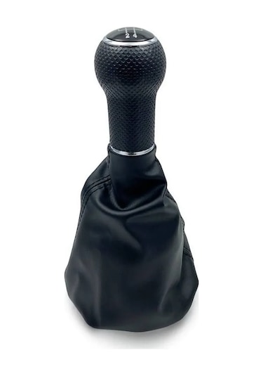 Power Resulting Vw Polo Golf Lupo İçin Vites Topuzu Kawuzu Kılıfı Siyah Deri 185010725 Siyah