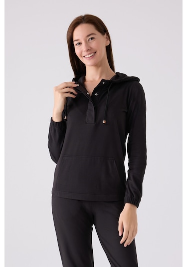 Pierre Cardin Kadın Siyah Pijama Takımı Pc8924-s-v1 Siyah
