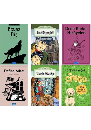 Cingo . .beyaz Diş .demir Maske .define Adası Dede Korkut Hikayeleri David Copperfield Hediyeli