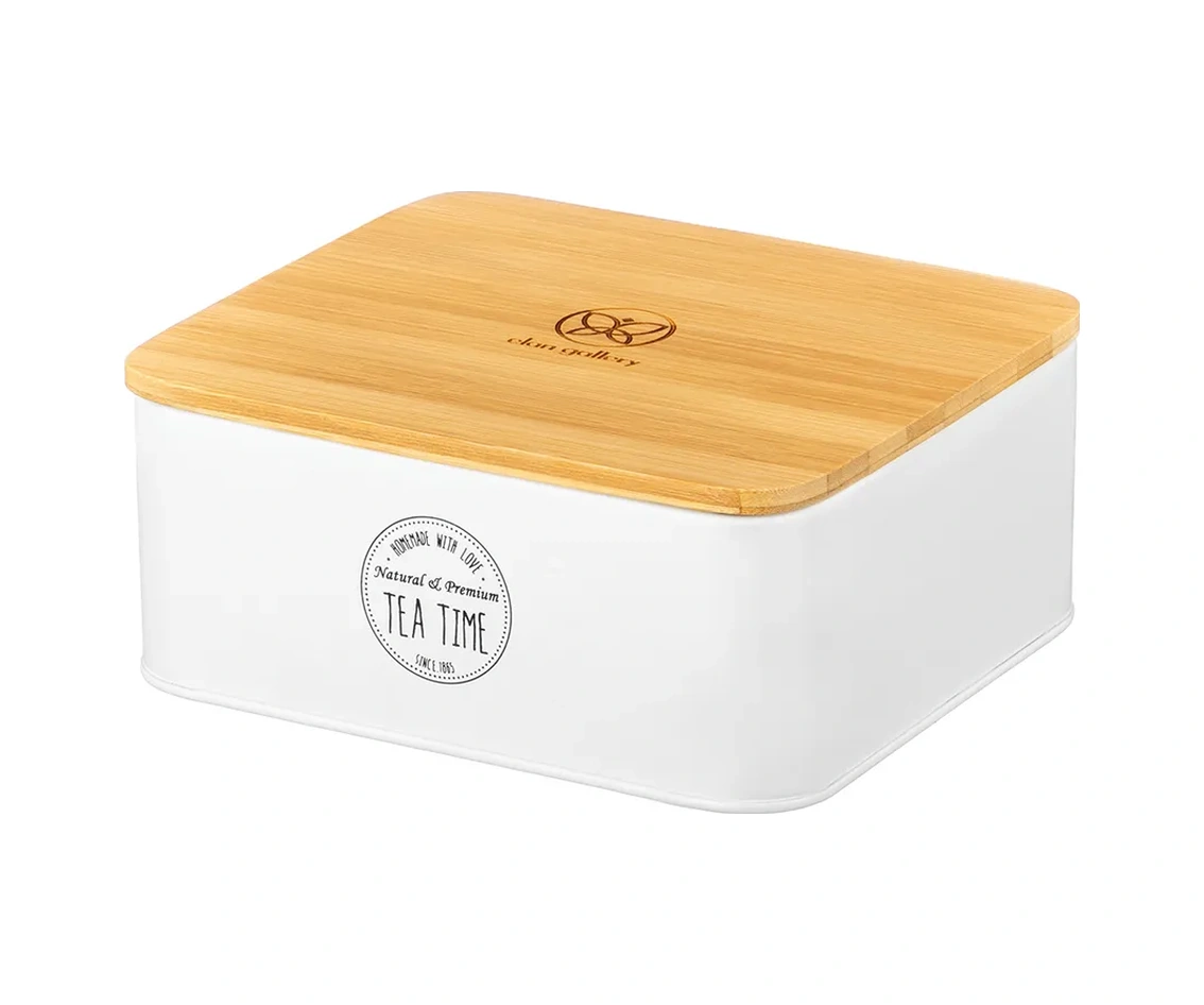 Elan Gallery Çay Poşetleri İçin Organizer, 18,5x16x8 Cm 370525787 Beyaz