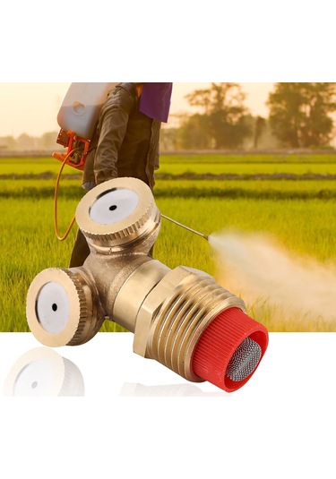 Kosona 2 Adet Bakır Çift Ağızlı Buharlayıcı: Tarım, Bahçe Sulama Ve Soğutma İçin Dayanıklı, Kolay Kurulumlu Nozzle