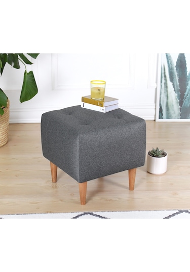 Lorencehome Tomp Puf - Gri / Lorence Home