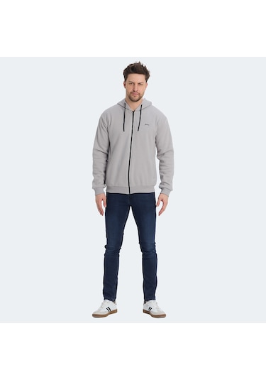 Slazenger KOZZAX IN Erkek Sweatshirt Gri