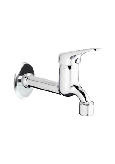 Yayke Aç Kapa Perletörlü Uzun Musluk Tuvalet Bahçe Çeşme Balkon Krom