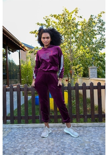 Akbeniz Kadın Kadife Eşofman Takım 9078