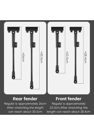 West Bıkıng Yp0714032 Yol Bisikleti Çamurluk Ayarlanabilir Pp Çamurluk - Ön Çamurluk Siyah