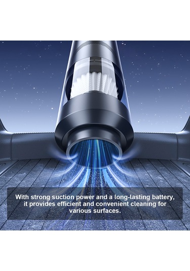 Geeksen Kablosuz El Süpürgesi - 5000pa Güçlü Emiş, Şarjlı Ve Çok Fonksiyonlu Araç & Ev Temizliği