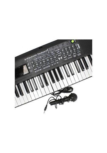 Canda Oyuncak 61 Tuş Müzik Elektronik Klavye Dijital Piyano Mikrofonlu Org