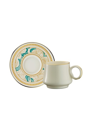 Sandro Moreno 1453 Şal Yüzük Gold 12 Parça 6 Kişilik Kahve Fincan Takım 90 Ml Ar211728