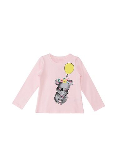 Denokids Mshb&g Balonlu Koala Kız Çocuk T-shirt Pantolon Takım Renkli Çok Renkli