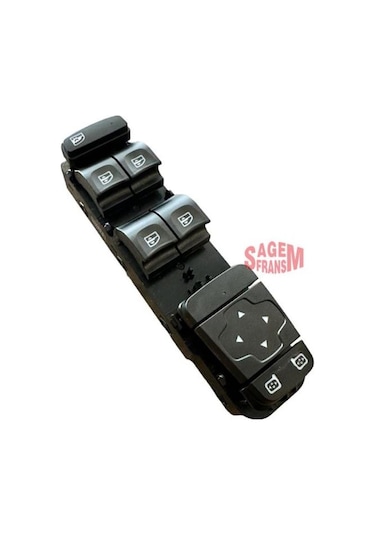 Renault Megane 4 -ıv Sol Ön Cam Açma / Ayna Ayar Düğme Paneli Komple - 254015253r - Sagem