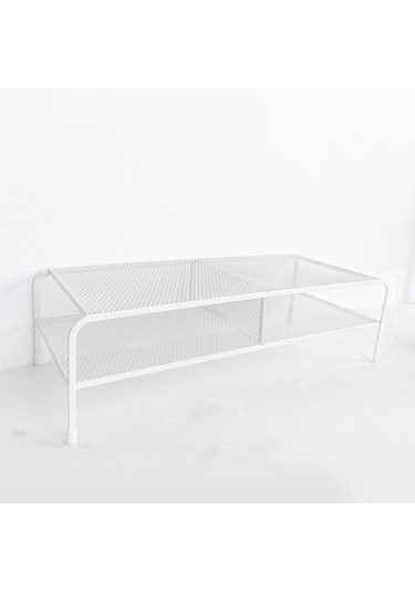 Sones Bilgisayar Monitörü Yükseltilmiş Braketli Masa Ferforje Raf Düzenleyici, Özellikler: Çift Katmanlı Bölme