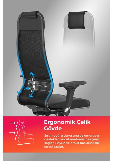 Ergolife Synchrosit 10 Ergonomik Ofis Sandalyesi Bel Destekli, Yükseklik Ayarlı, Çalışma Sandalyesi -1d1.d.1.333 Çok Renkli Ergolife Synchrosit 10 Ergonomik Ofis Sandalyesi Bel Destekli, Yükseklik Ayarlı, Çalışma Sandalyesi -1d1.d.1.333 Çok Renkli