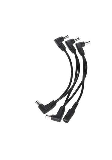 Yaozixa Gitar Efektleri İçin 9v Dc 5'li Daisy Chain Kablosu - Tam Bakır Çekirdekli, Bronz Nikel Kaplı Bağlantılar