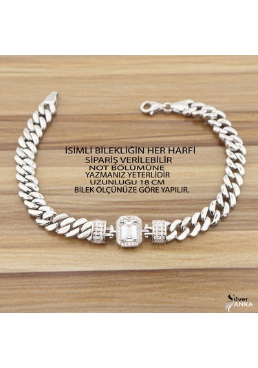 925 Ayar Gümüş Baget Gurmet Bileklik N11.2708