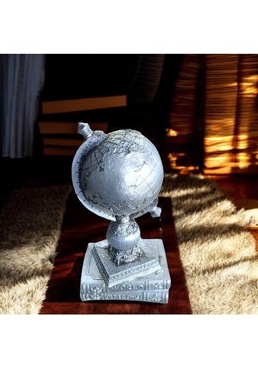 14cm-25cm Ebatlarında Kırılmaz Polyester,kitap Üstü Dünya Biblo