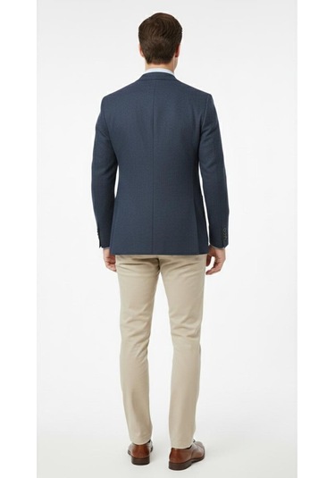 Presto Erkek Slim 6 Drop Örme Torba Cep Ceket Lacivert 1639-002 Lacivert