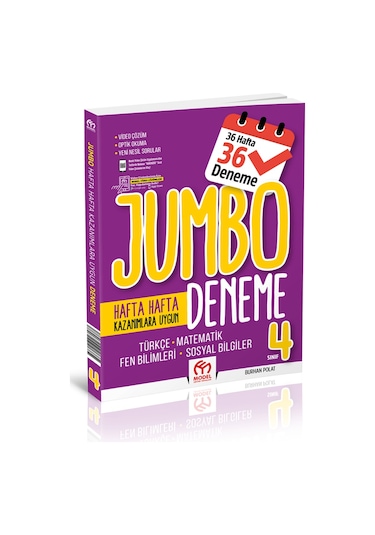 4. Sınıf Jumbo Tüm Deresler Deneme Kitabı - 36 Deneme