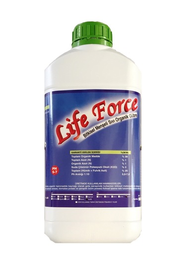 Bitkisel Kaynaklı Organik Sıvı Life Force 5 KG