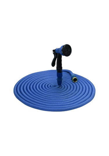 Kosona Mavi 50ft Genişleyen Su Hortumu - 7 Farklı Sprey Modu, Otomobil Yıkama, Bahçe Sulama Ve Temizlik İçin Dayanıklı Tasarım